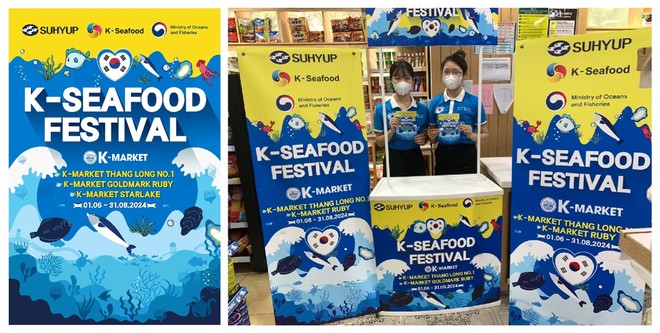 Khu vực trưng bày, dùng thử sản phẩm trong cửa hàng Anchor shop tại K-market