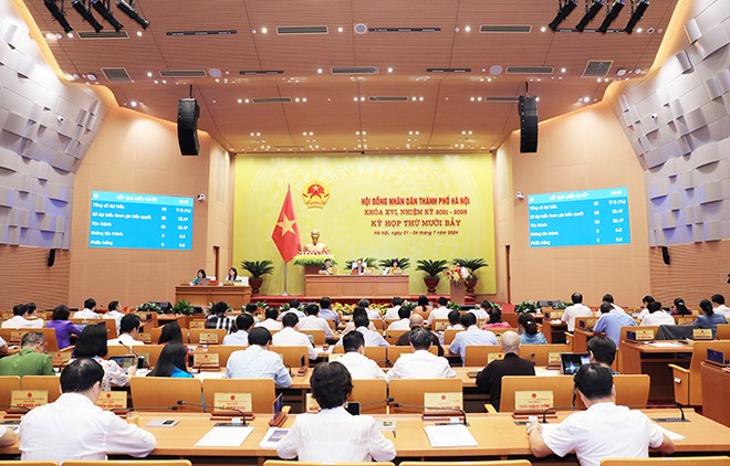 HĐND TP. Hà Nội đã thông qua Nghị quyết về nhiệm vụ trọng tâm phát triển kinh tế - xã hội, đảm bảo an ninh, quốc phòng và thu, chi ngân sách 6 tháng cuối năm 2024.