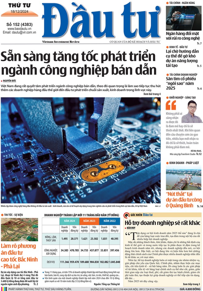 Báo Đầu tư số 152