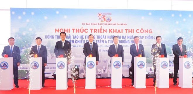 Đà Nẵng khởi công dự án cải tạo 4 tuyến đường tại Trung tâm Thành phố.