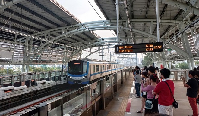 Hiện nay, TP.HCM mới chỉ có tuyến metro Bến Thành - Suối Tiên đưa vào khai thác - Ảnh: Anh Quân