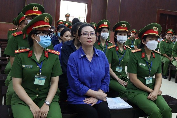 Bị cáo Trương Mỹ Lan tại tòa.