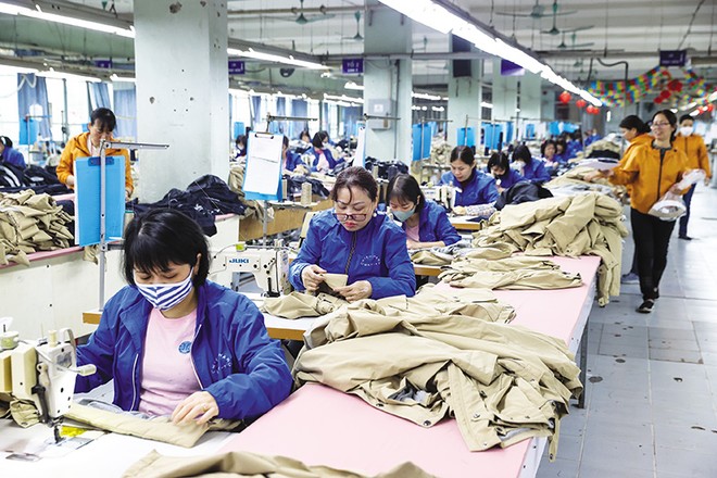 Với việc Mỹ đánh thuế đối ứng, xuất khẩu hàng dệt may của Việt Nam sẽ bị ảnh hưởng nặng nề. Ảnh: Đức Thanh 