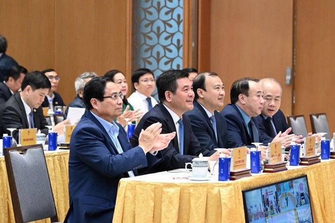 Thủ tướng Phạm Minh Chính dự Lễ công bố Bộ chỉ số đánh giá kết quả thực hiện FTA Index năm 2024, chiều 8/4. 