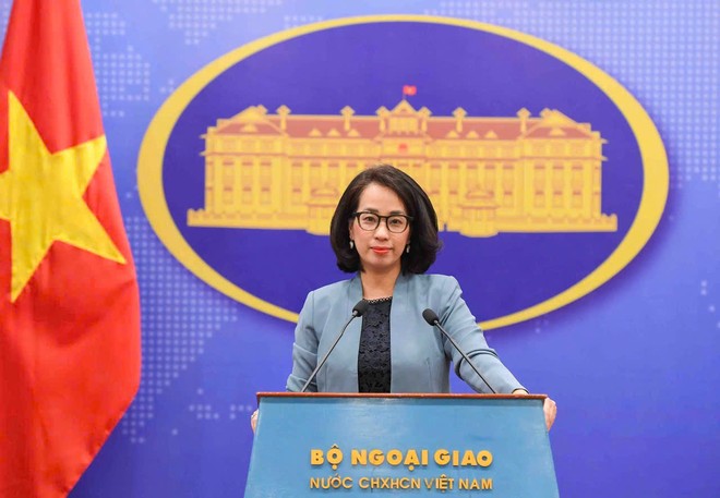 Người phát ngôn Bộ Ngoại giao Phạm Thu Hằng. Ảnh: Bộ Ngoại giao 