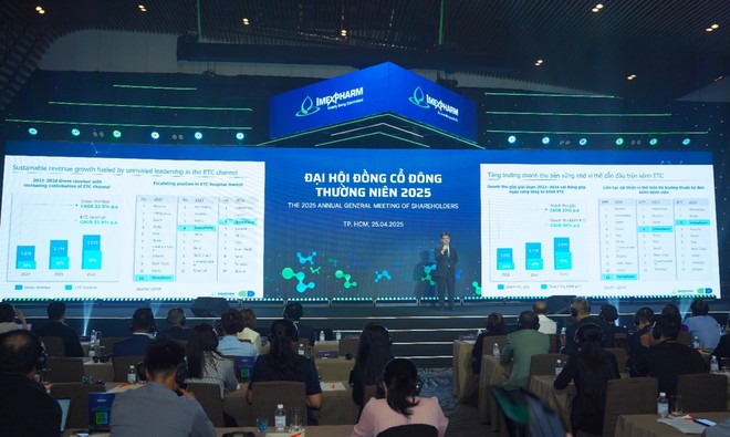 Ông Sung Min Woo - Chủ tịch Hội đồng Quản trị Imexpharm tại ĐHĐCĐ Imexpharm 2025. Ảnh: Imexpharm.