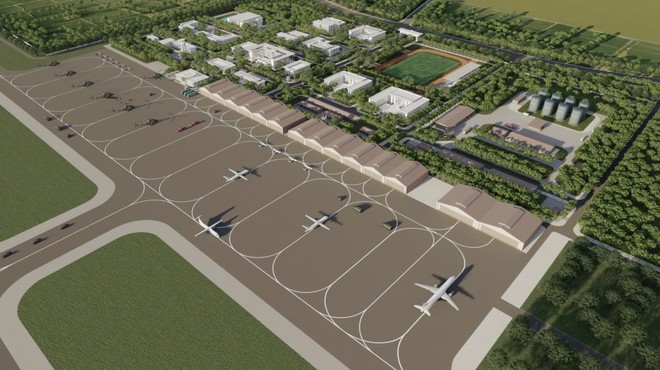 Phối cảnh sân bay Gia Bình