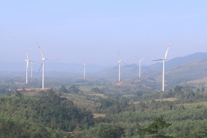 Một dự án điện gió tại huyện Hướng Hóa, tỉnh Quảng Trị.