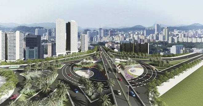 Vòng xoay nút giao Nguyễn Xiển - Xa La