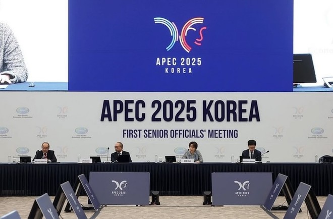Hội nghị Bộ trưởng Thương mại APEC năm 2025 diễn ra trong 2 ngày 15 và 16/5 tại Hàn Quốc. Ảnh: APEC