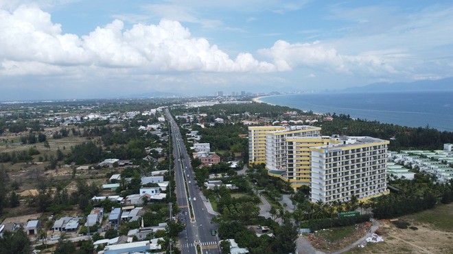 Tổ hợp khách sạn và dịch vụ du lịch CYAN nằm trên phường Điện Dương, thị xã Điện Bàn.