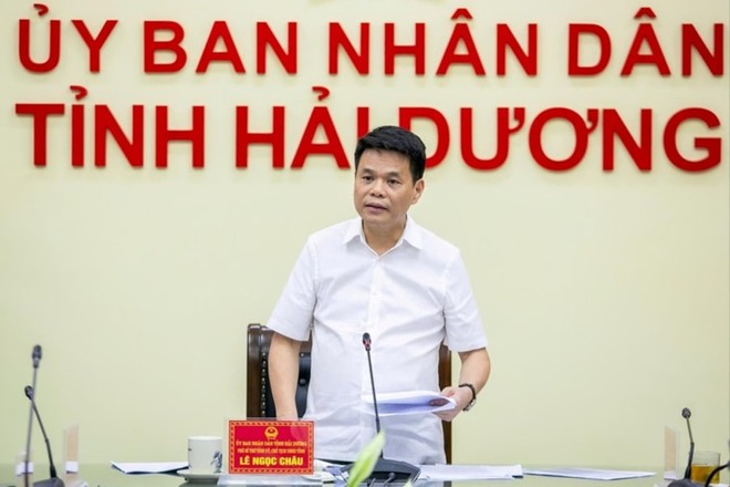 Ông Lê Ngọc Châu, Chủ tịch UBND tỉnh Hải Dương làm Tổ trưởng Tổ công tác chỉ đạo đợt cao điểm chống gian lận thương mại.