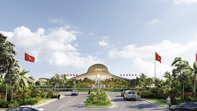 Phối cảnh Cảng hàng không quốc tế Phú Quốc mở rộng. 