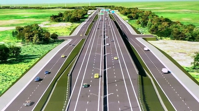 Phối cảnh đường cao tốc TP.HCM - Thủ Dầu Một - Chơn Thành. 