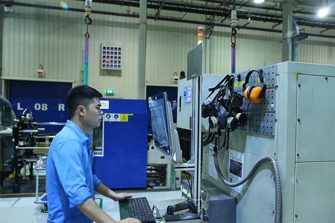 Sản xuất tại Nhà máy ABB (Bắc Ninh). Ảnh: Đức Thanh