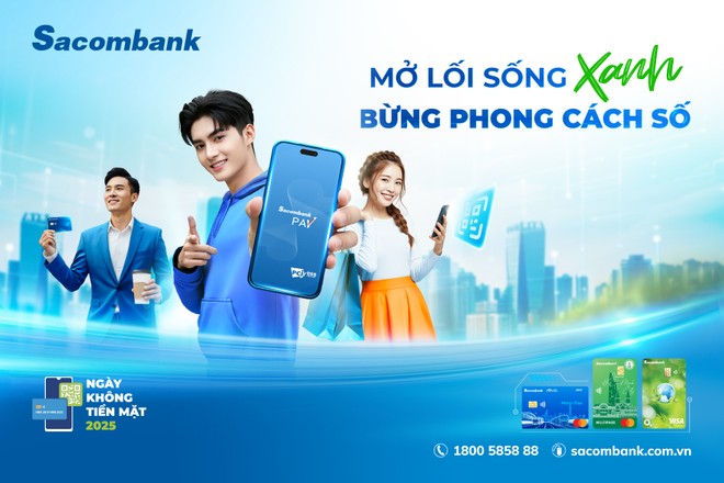 Sacombank đồng hành cùng “ngày không tiền mặt 2025” góp phần thúc đẩy kinh tế số