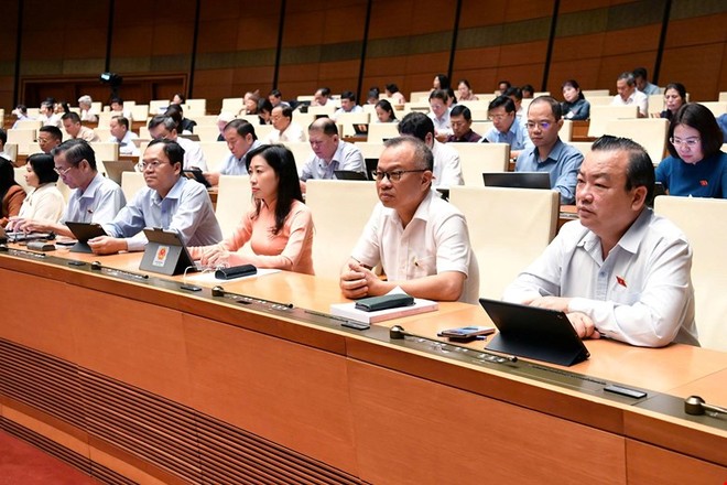 Phiên họp chiều 25/6 của Quốc hội. 