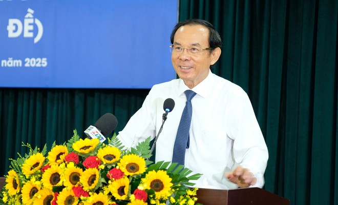 Bí thư Thành ủy TP.HCM Nguyễn Văn Nên. Ảnh: Trọng Tín