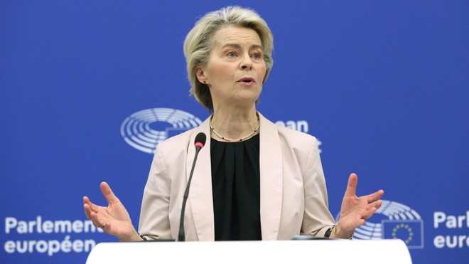 Chủ tịch Ủy ban châu Âu Ursula von der Leyen. Ảnh: THX/TTXVN