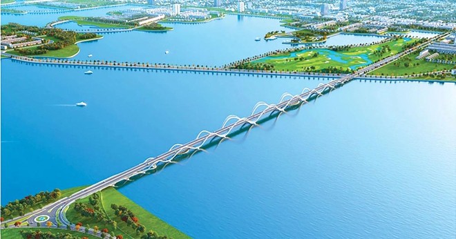 Phối cảnh Dự án Đầu tư xây dựng công trình cầu trên tuyến đường bộ ven biển kết nối An Biên - thành phố Rạch Giá. Ảnh phối cảnh: Kiên Việt