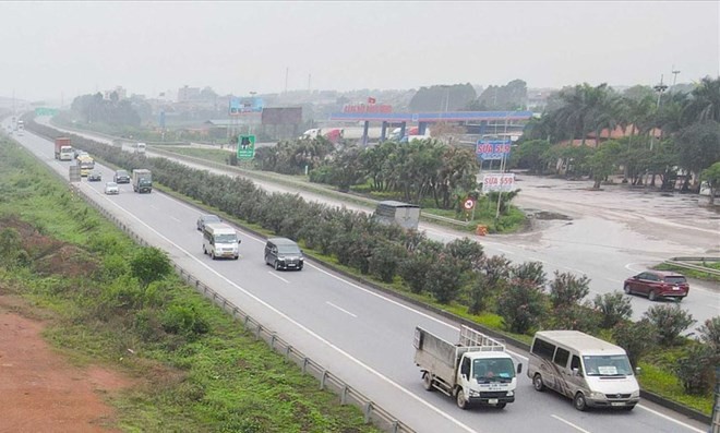Một đoạn cao tốc Hà Nội - Bắc Giang (ảnh: Trần Tuấn).