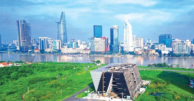 Dự án Trung tâm triển lãm quy hoạch TP.HCM được xây dựng tại Khu đô thị mới Thủ Thiêm với tổng mức đầu tư gần 800 tỷ đồng. Ảnh: Hữu Chánh