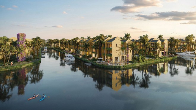 Casamia có thiết kế hài hòa với thiên nhiên và kênh nước tự nhiên vào từng hiên nhà