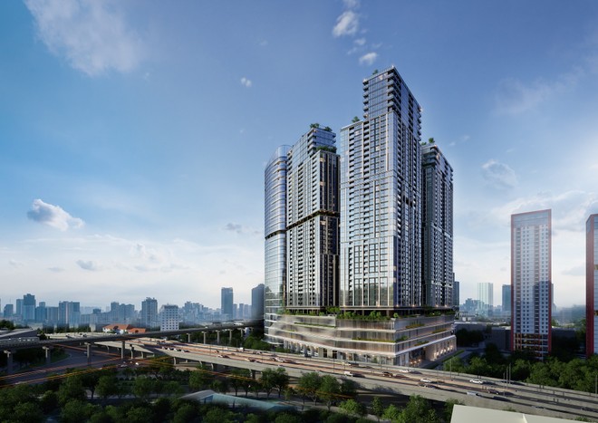 Sun Feliza Suites tọa lạc tại giao lộ sầm uất bậc nhất Cầu Giấy, Hà Nội. (Ảnh: Sun Property)