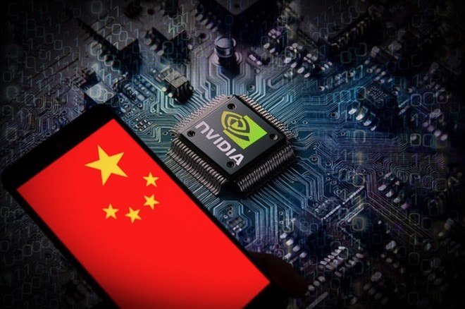 Hãng chip Mỹ Nvidia lo ngại vị thế dẫn đầu của họ có thể bị lung lay nếu doanh số bán hàng cho Trung Quốc bị “bỏ trống”. Ảnh: AFP