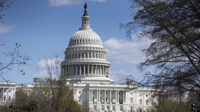 Tòa nhà Quốc hội Mỹ tại Washington, D.C. Ảnh: THX/TTXVN