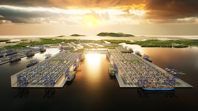 Phối cảnh khu bến cảng Cái Mép Hạ 