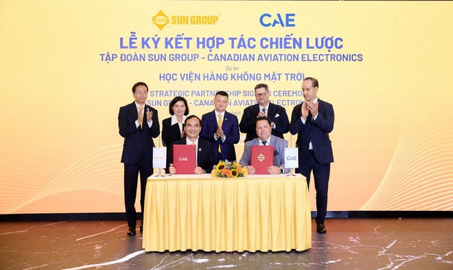 Sun Group chính thức ký hợp tác chiến lược với Canadian Aviation Electronics Ltd vào 25/8/2025