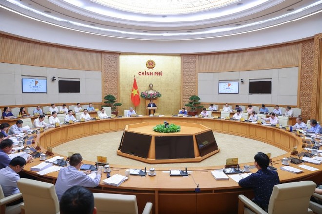 Thủ tướng Chính phủ Phạm Minh Chính chủ trì phiên họp Chính phủ thường kỳ tháng 8/2025.