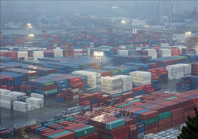 Quang cảnh cảng Busan, cách thủ đô Seoul của Hàn Quốc 320km về phía đông nam. Ảnh: Yonhap/TTXVN