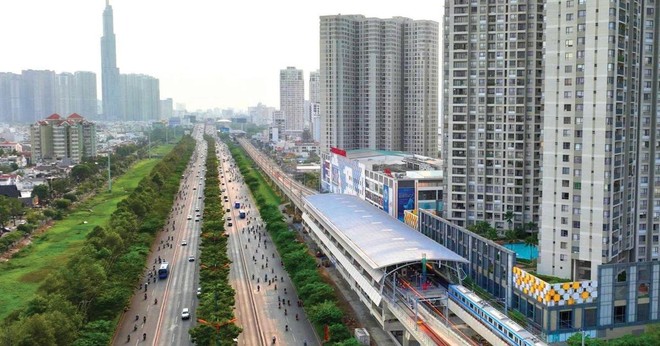 TP.HCM đã xây dựng kế hoạch đầu tư đồng loạt và hoàn thành 7 tuyến metro với tổng chiều dài 355 km từ nay đến năm 2035. Ảnh: Minh Trí