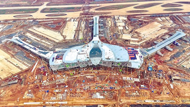 Cảng hàng không quốc tế Long Thành đang khẩn trương xây dựng để đưa vào hoạt động 