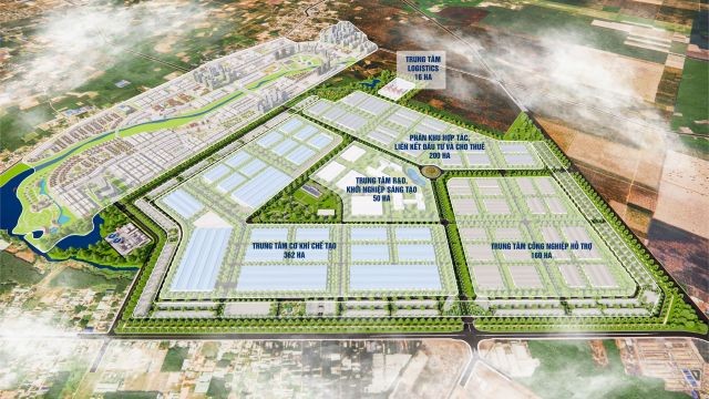 Phối cảnh Khu công nghiệp chuyên ngành cơ khí tại Bình Dương