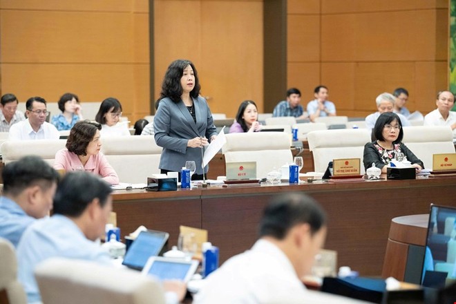 Phiên họp chiều 8/10 Uỷ ban Thường vụ Quốc hội. 