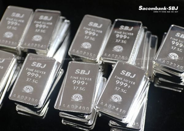 Bạc SBJ tăng 73,4% kể từ đầu năm. 