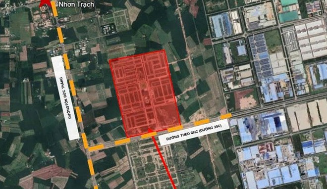 Vị trí dự án nhà ở xã hội quy mô hơn 4.000 căn được Đồng Nai giao Công ty TNHH Khu đô thị Phú Hội làm chủ đầu tư