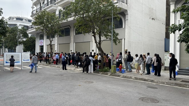 Dù đông người tới nộp hồ sơ nhưng không có tình trạng chen lấn, xô đẩy, xích mích.