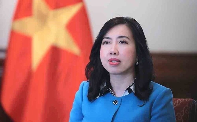 Thứ trưởng Bộ Ngoại giao Lê Thị Thu Hằng. (Ảnh: An Đăng/TTXVN)