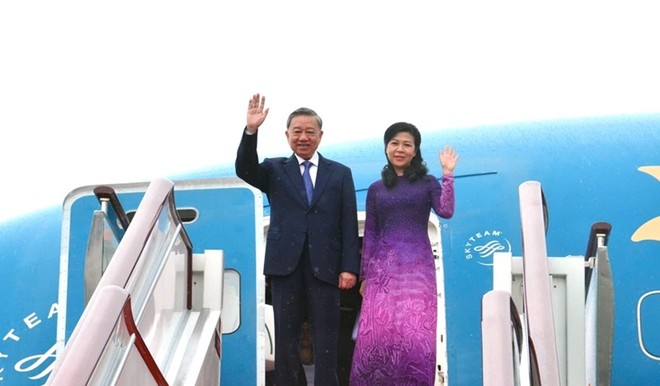 Tổng Bí thư Tô Lâm và Phu nhân.