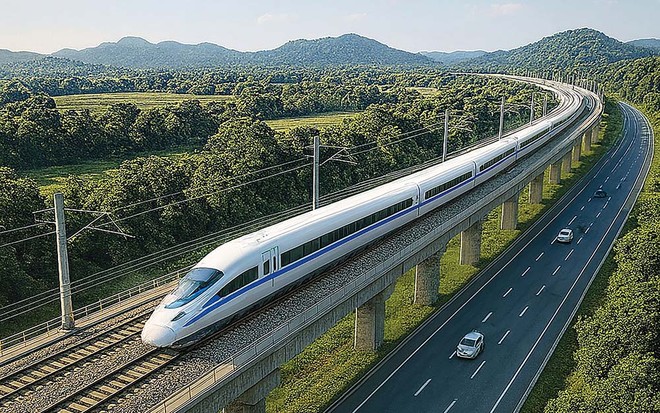 Dự án Đường sắt tốc độ cao Hà Nội - Quảng Ninh dự kiến đưa vào khai thác thương mại trong năm 2028 