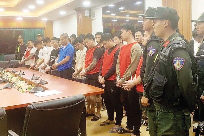 Các đối tượng lừa đảo bị bắt giữ 