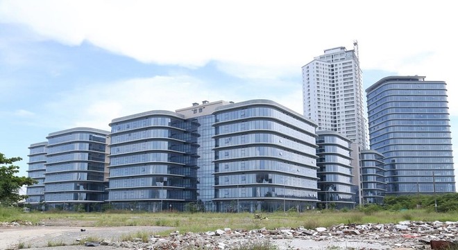 Khu công viên phần mềm số 2 Đà Nẵng đang thu hút sự quan tâm của nhiều doanh nghiệp lớn về lĩnh vực công nghệ, vi mạch bán dẫn, trí tuệ nhân tạo (AI). Ảnh: H.A 