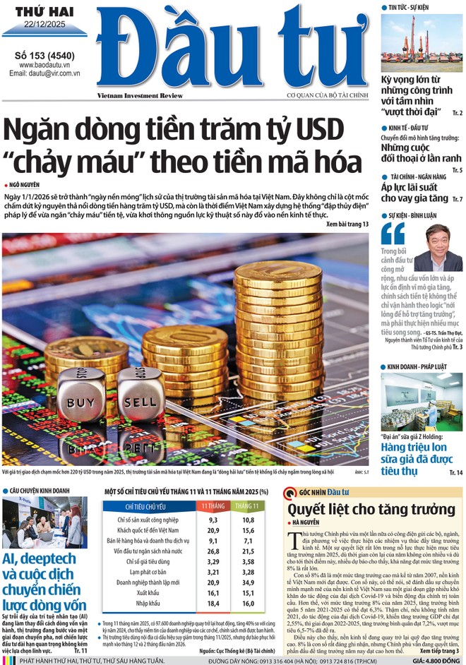 Báo Đầu tư số 153