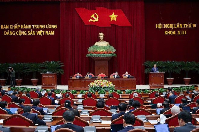 Hội nghị Ban Chấp hành Trung ương Đảng lần thứ 15, khoá XIII đã khai mạc sáng 22/12 - Ảnh: NB. 