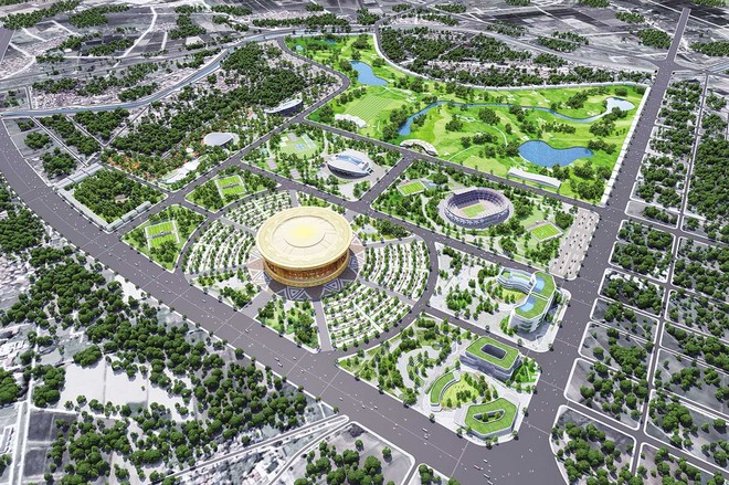 Phối cảnh Khu đô thị thể thao Olympic tại Hà Nội do Vingroup đầu tư 