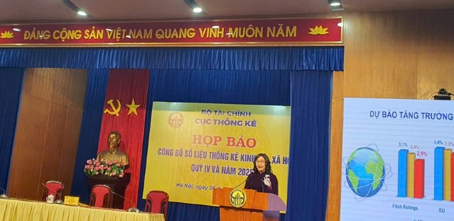 Bà Nguyễn Thị Hương, Cục trưởng Cục Thống kê khẳng định xu thế tích cực của nền kinh tế 